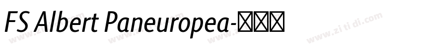 FS Albert Paneuropea字体转换